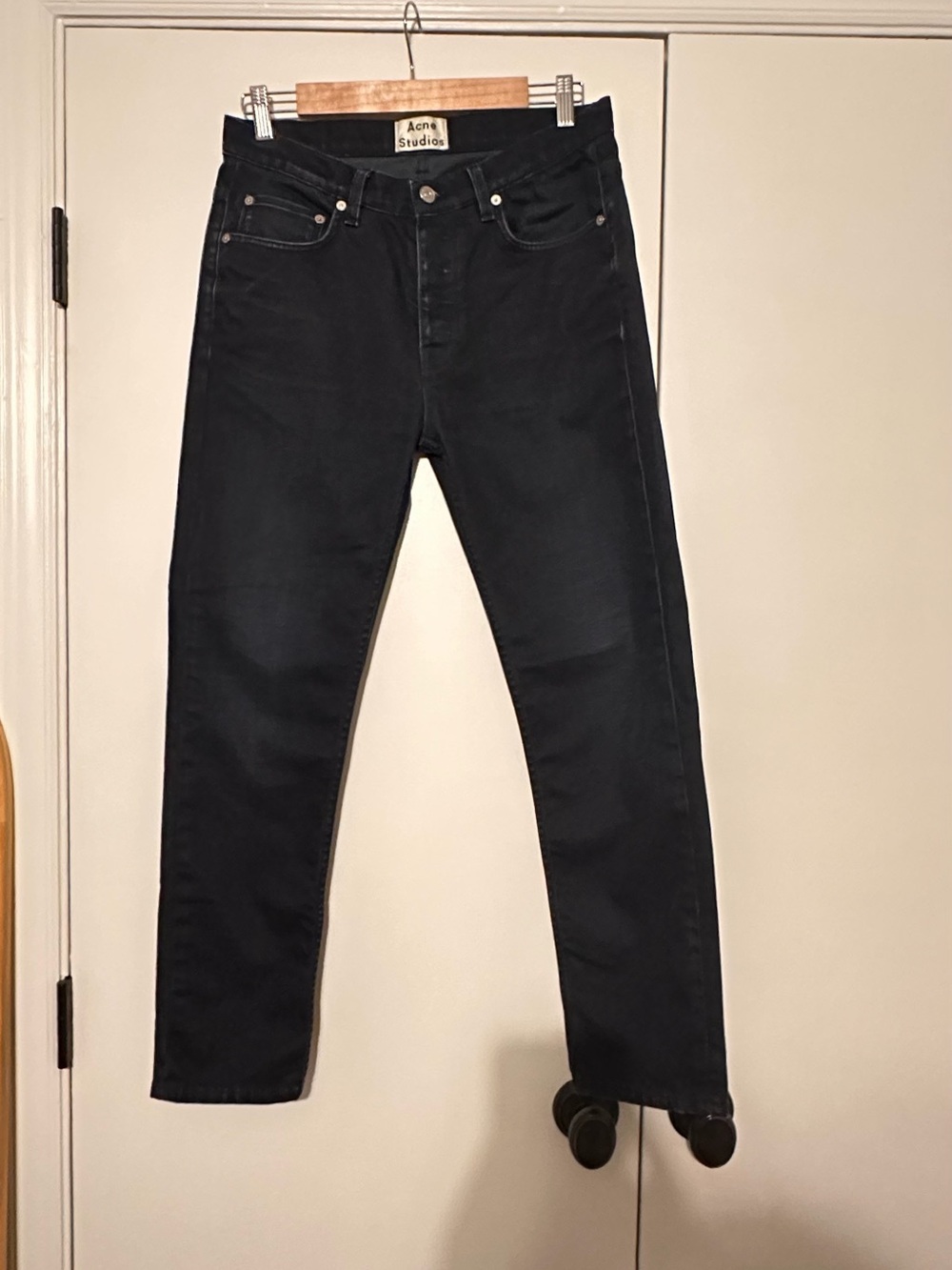 Acne Studios Black Slim Straight Women’s Jeans